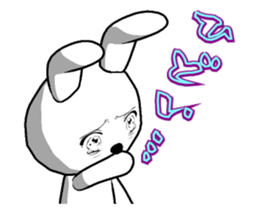 6th edition white rabbit expressive sticker #139914