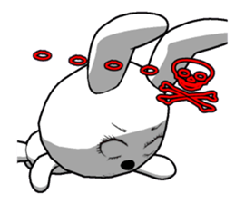 6th edition white rabbit expressive sticker #139915