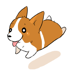 Sticker of Corgi