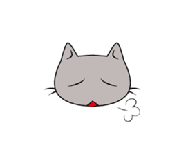 Grey Cat sticker #140481