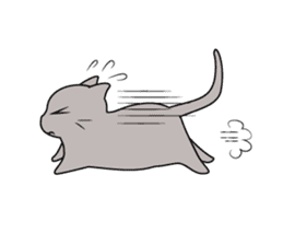 Grey Cat sticker #140482