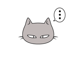Grey Cat sticker #140483