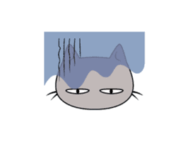 Grey Cat sticker #140485