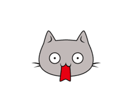 Grey Cat sticker #140491