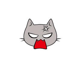 Grey Cat sticker #140493