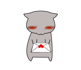 Grey Cat sticker #140496
