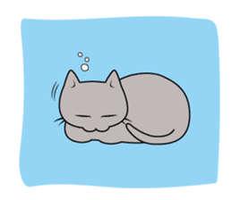 Grey Cat sticker #140511