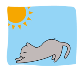 Grey Cat sticker #140513