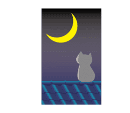 Grey Cat sticker #140515