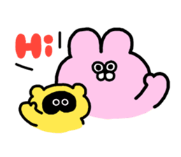 Emotional appeal animals!"USAN & TANUN" sticker #140636