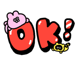 Emotional appeal animals!"USAN & TANUN" sticker #140644