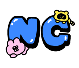 Emotional appeal animals!"USAN & TANUN" sticker #140645