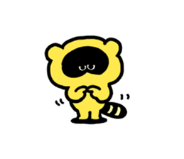 Emotional appeal animals!"USAN & TANUN" sticker #140651