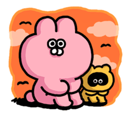 Emotional appeal animals!"USAN & TANUN" sticker #140652