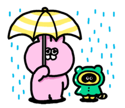 Emotional appeal animals!"USAN & TANUN" sticker #140661