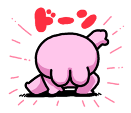 Emotional appeal animals!"USAN & TANUN" sticker #140670