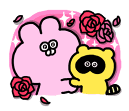 Emotional appeal animals!"USAN & TANUN" sticker #140673