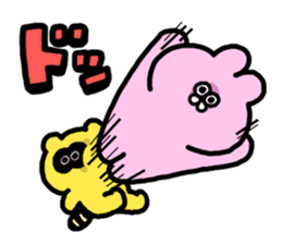 Emotional appeal animals!"USAN & TANUN" sticker #140674