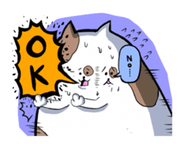 Mixed feelings of panpan-cat sticker #142062