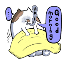 Mixed feelings of panpan-cat sticker #142076