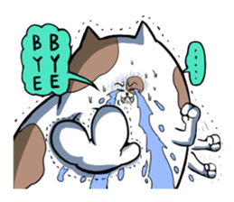 Mixed feelings of panpan-cat sticker #142079