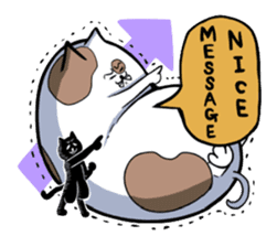 Mixed feelings of panpan-cat sticker #142090