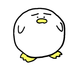 Dango Penguin(White, round penguin) sticker #142172