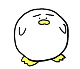 Dango Penguin(White, round penguin) sticker #142172