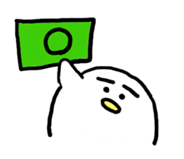 Dango Penguin(White, round penguin) sticker #142174