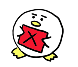 Dango Penguin(White, round penguin) sticker #142175