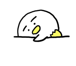 Dango Penguin(White, round penguin) sticker #142176