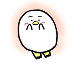 Dango Penguin(White, round penguin) sticker #142179