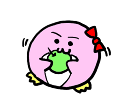 Dango Penguin(White, round penguin) sticker #142180