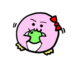 Dango Penguin(White, round penguin) sticker #142180