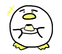 Dango Penguin(White, round penguin) sticker #142181