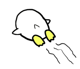 Dango Penguin(White, round penguin) sticker #142186