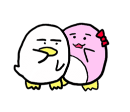 Dango Penguin(White, round penguin) sticker #142188