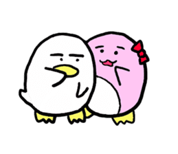 Dango Penguin(White, round penguin) sticker #142188