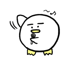 Dango Penguin(White, round penguin) sticker #142190