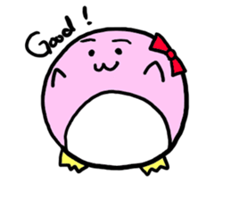 Dango Penguin(White, round penguin) sticker #142192