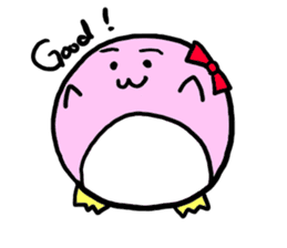 Dango Penguin(White, round penguin) sticker #142192
