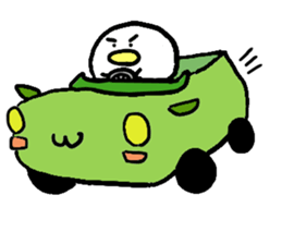 Dango Penguin(White, round penguin) sticker #142195