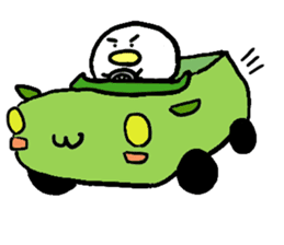 Dango Penguin(White, round penguin) sticker #142195