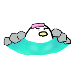 Dango Penguin(White, round penguin) sticker #142197