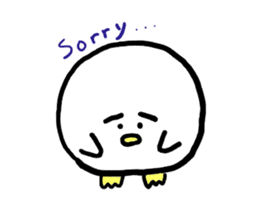 Dango Penguin(White, round penguin) sticker #142200