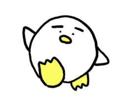 Dango Penguin(White, round penguin) sticker #142202