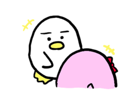 Dango Penguin(White, round penguin) sticker #142203