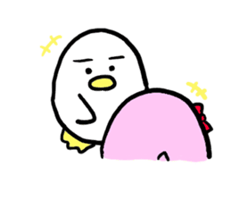Dango Penguin(White, round penguin) sticker #142203