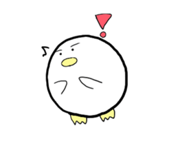 Dango Penguin(White, round penguin) sticker #142204