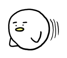 Dango Penguin(White, round penguin) sticker #142205